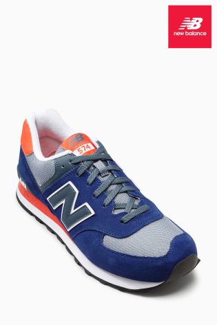 New Balance Blue/Orange Ml574